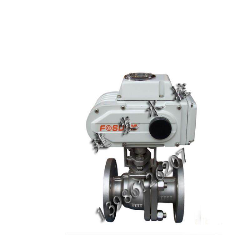 新款香港不锈钢电动法兰球阀 Q941F-16C/P FOSD-10 开包邮