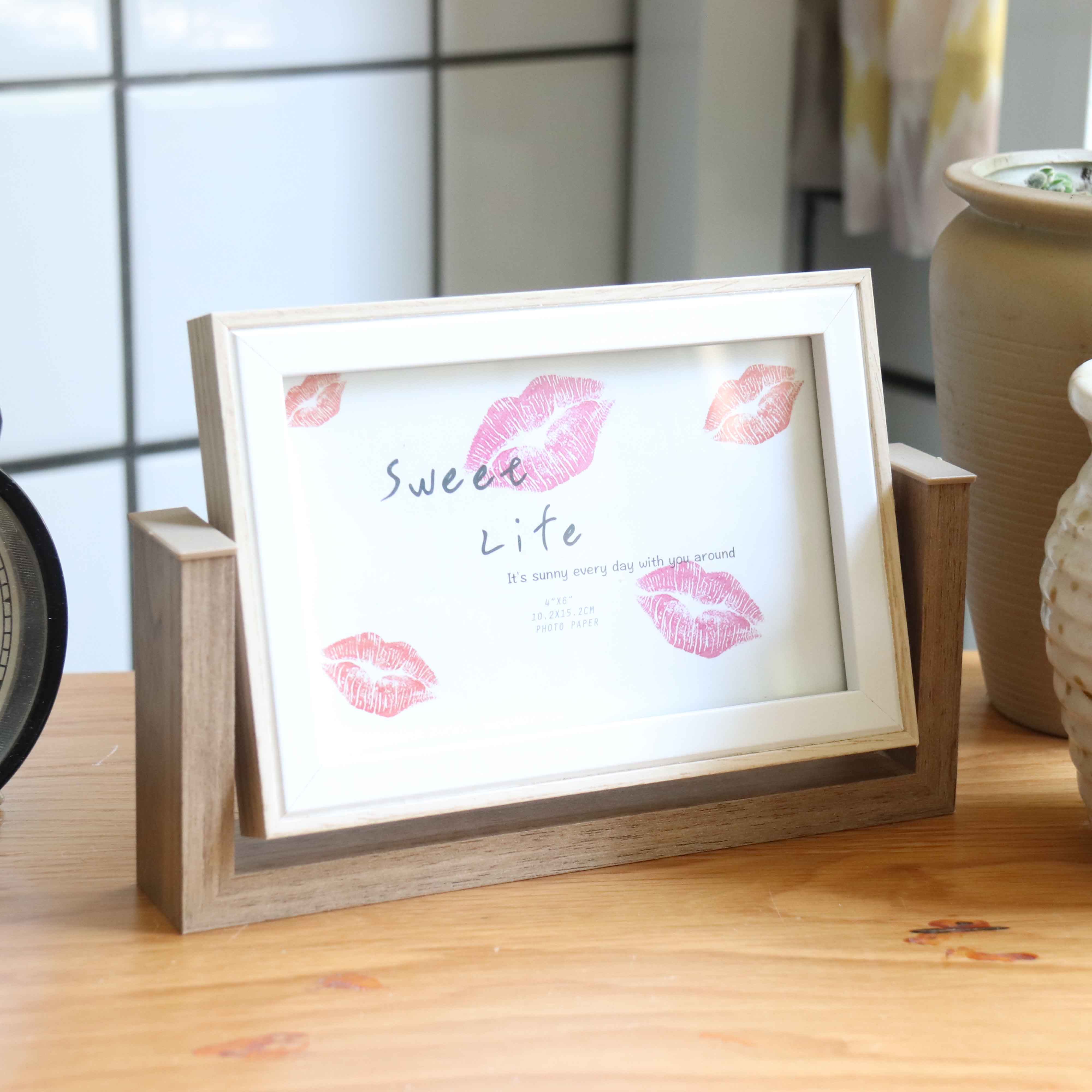 创意旋转相框相架桌面打印冲洗做成照片相框摆台摆件6寸 7寸六寸在类目 家居饰品, 相框/画框中 - 来自Buy2taobao.com提供专业的淘宝代购服务