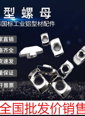 铝型材欧标t型螺母铝型材国标20型30型40型m5m6m8锤头船型螺母块