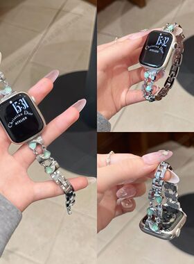 适用小米手环89Pro表带可爱糖果金属链条红米RedmiWatch654高级女