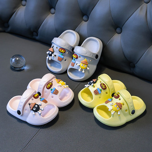 夏季 2026新款 EVA儿童凉拖鞋 环保男女款 卡通防滑室外宝宝扣搭拖鞋