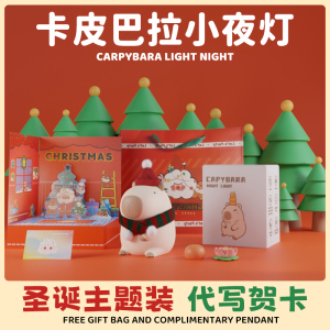 onndeer卡皮巴拉水豚小夜灯拍拍灯床头灯卧室睡眠灯生日跨年礼物