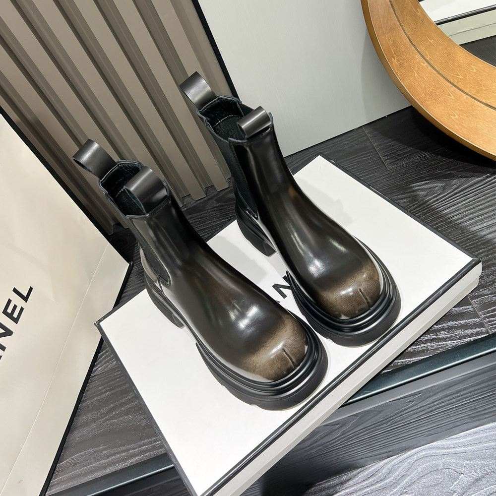 여성용 굴뚝부츠 천연가죽 두꺼운 밑창 여성용 마틴 부츠 여성용 봄 가을 겨울 숏부츠 하이트닝 디스트레스드 레트로 트렌디한 여성용 타바코 파이프 부츠