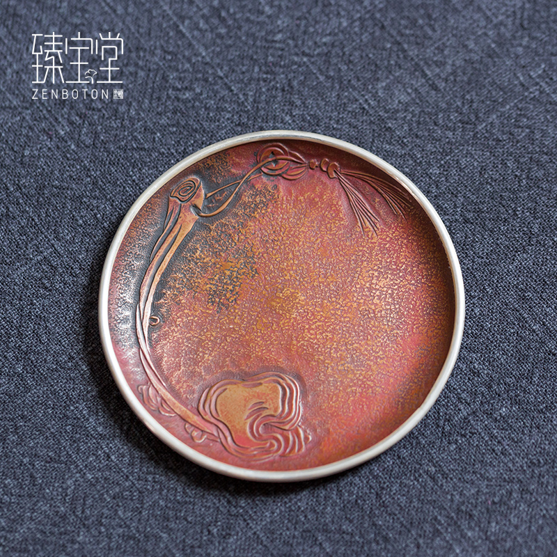 臻宝堂纯手工全铜隔热托杯托垫