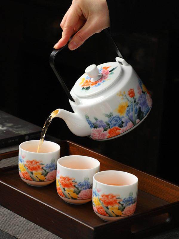 成艺陶瓷大茶壶家用套装提梁壶功夫茶具中式礼盒装 顺电设乡味,厨房/烹饪用具,其它,淘宝优惠券,粉丝福利购,淘宝优惠卷