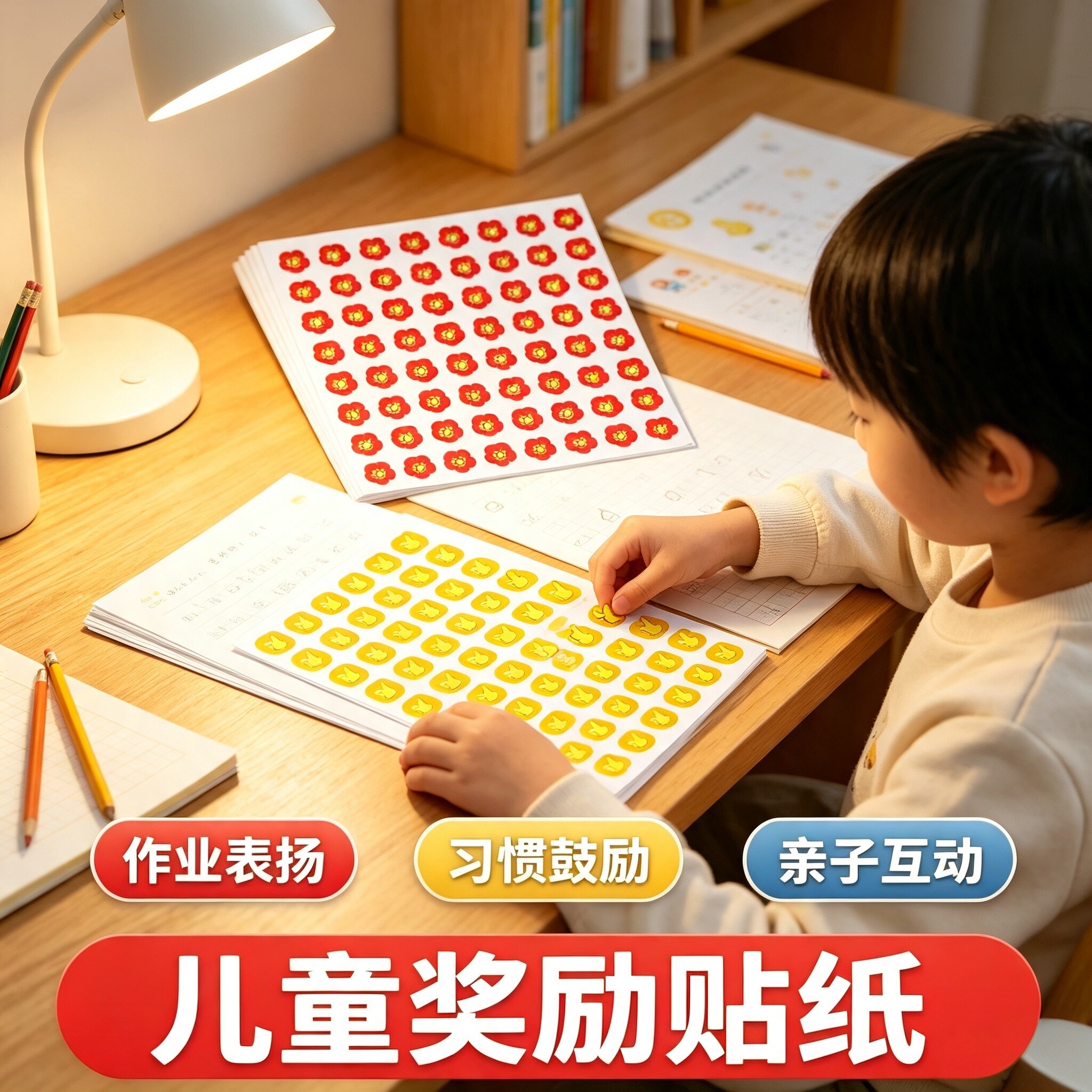 儿童奖励贴纸幼儿园奖励印章小红花大拇指教师成长表扬贴作业表扬贴全无毒小朋友奖励贴大拇指笑脸积分贴