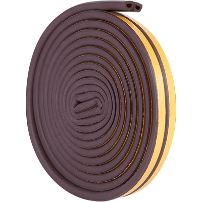 单面棕色密封条海绵防风挡风神器