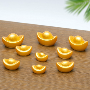 新年过年春节氛围场景装饰招财运金色小摆件财源滚滚小元宝