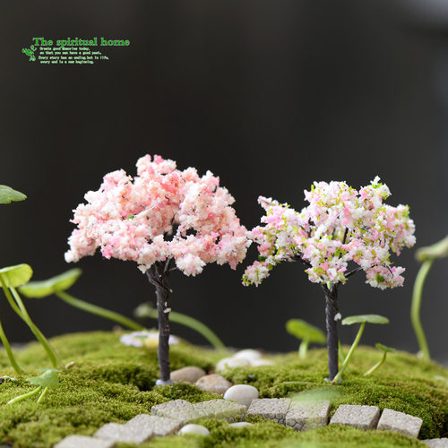 沙盘迷你景观树仿真樱花树