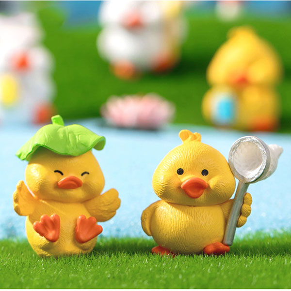 小黄鸭公仔摆件桌面小摆件