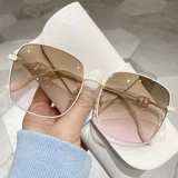 Брендовые модные ретро металлические солнцезащитные очки, коллекция 2022, в корейском стиле