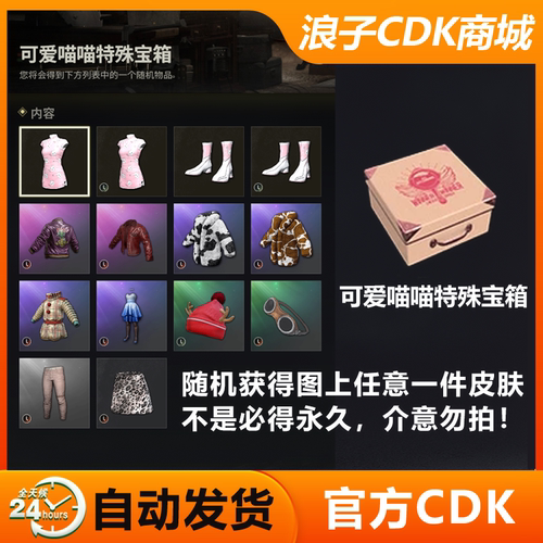 PUBG可爱喵喵特殊宝箱兑换码