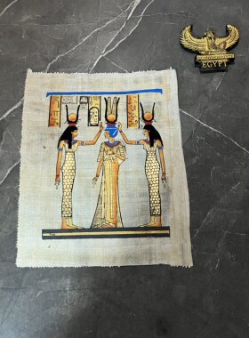 2024新款古埃及文明手工莎草画埃及特色博物馆同款纪念品伴手礼