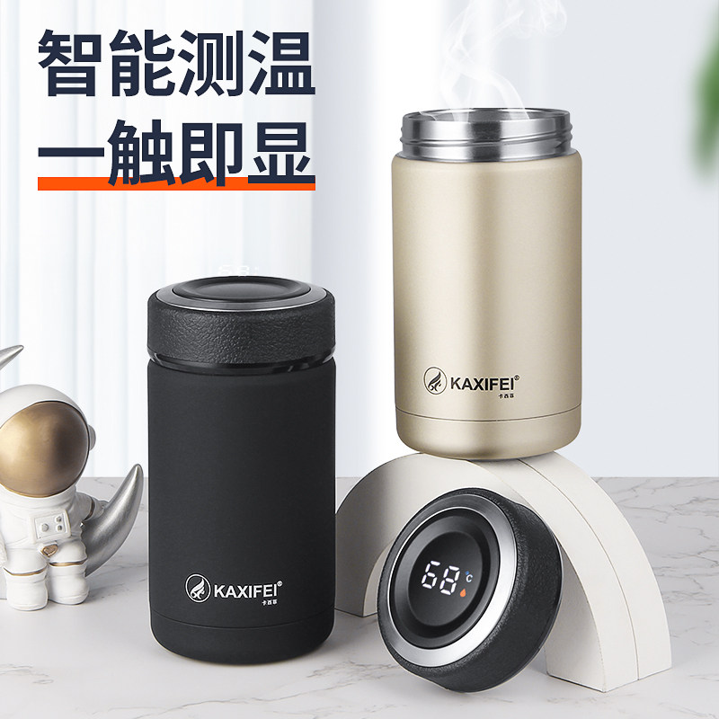 304不锈钢显温杯商务保温杯智能温度保温杯保冷车载杯