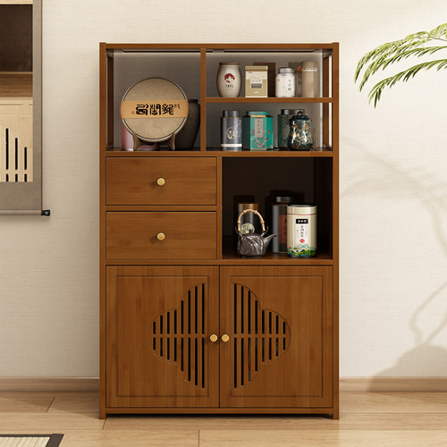 永爵新中式实木博古架茶水架