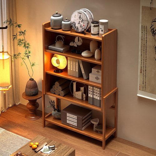 永爵博古架实木中式茶水柜