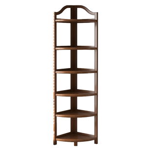 博古架实木新中式转角茶柜茶具茶叶架子置物架小型茶室收纳展示架