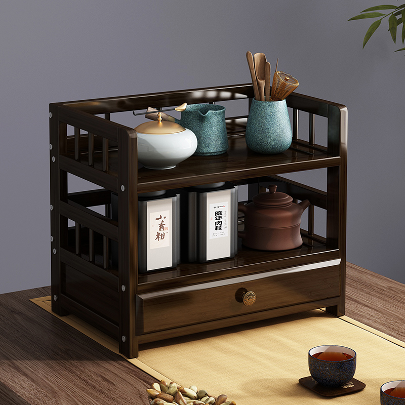 永爵桌面置物架多层收纳架泡茶