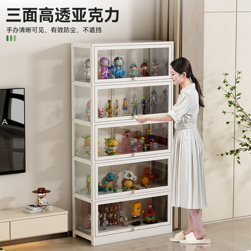 永爵手办柜泡泡玛特海贼王摆件