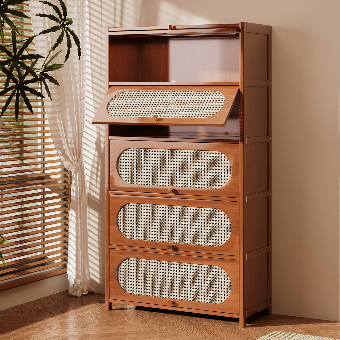 书架落地置物架书柜储物柜一体靠墙客厅收纳沙发旁带门防尘展示柜