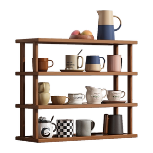 杯子收纳桌面杯架水杯置物架餐桌台面桌上多层放茶杯茶具摆放架子