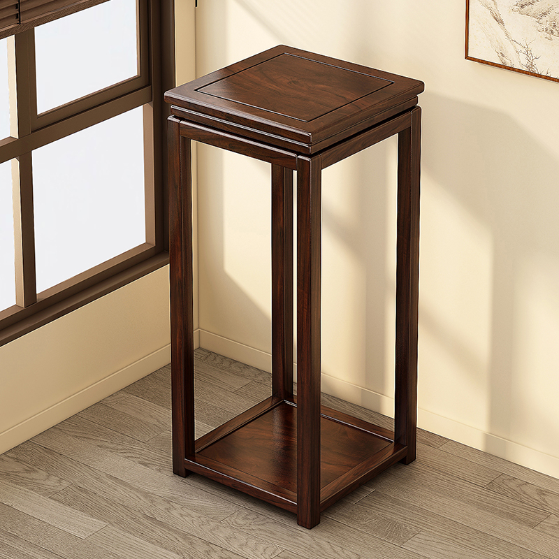 南美花梨实木花台榫卯整装中式花架子客厅落地式室内花盆架置物架