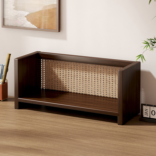 实木转角桌上书架小工位桌面收纳架学生书桌上小型台面办公置物架