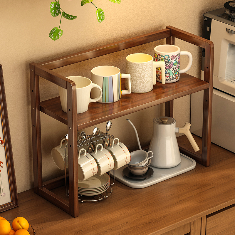 杯架置物架台面水杯架子厨房餐桌上放杯子转角水杯桌面茶具收纳架
