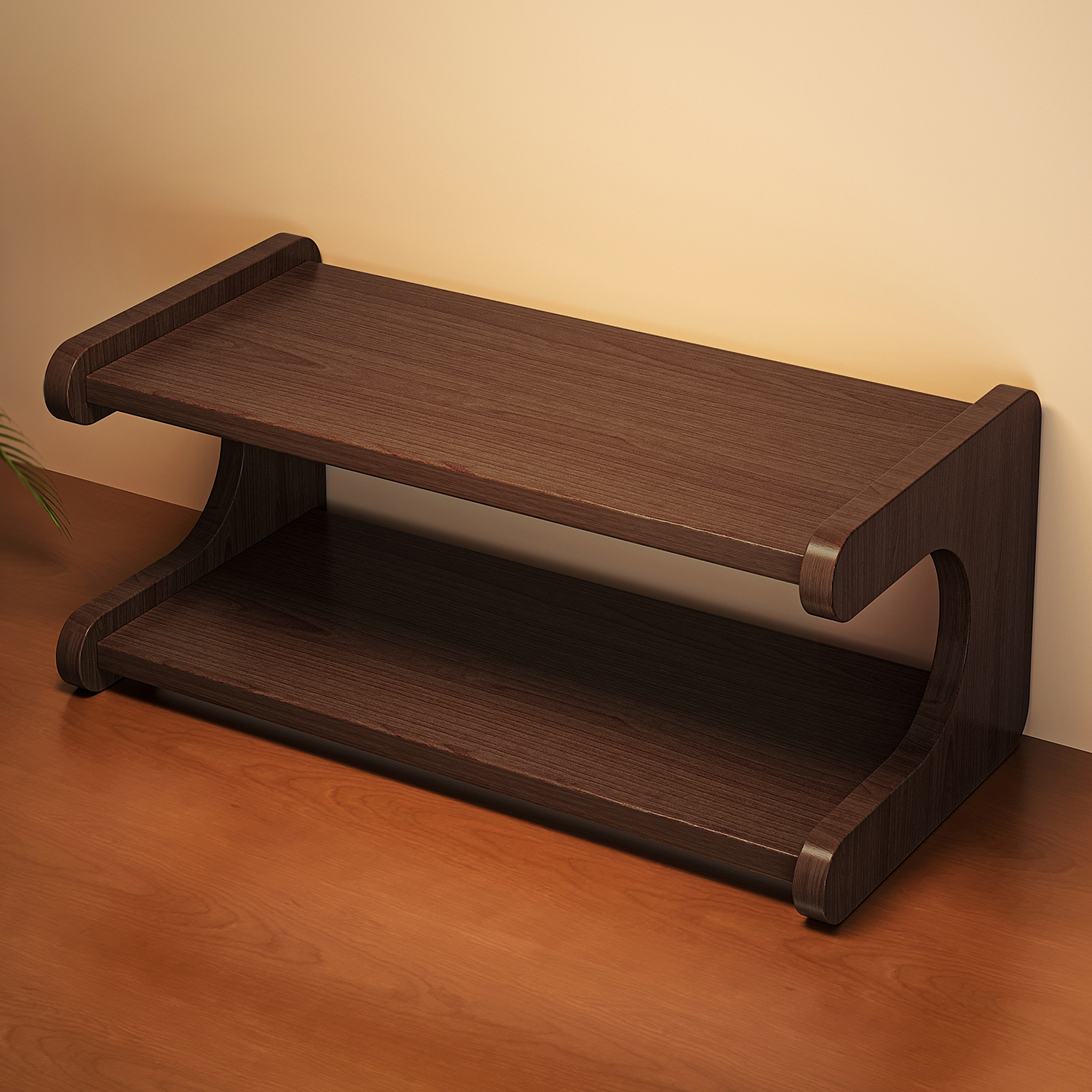 实木桌面置物架杯子收纳架子餐桌台面工位水杯咖啡杯桌上小型杯架