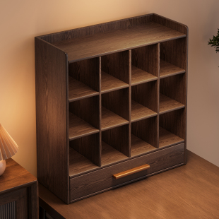 中式茶杯架小茶壶收纳架茶具置物架多宝阁茶桌台式博古架茶室摆件