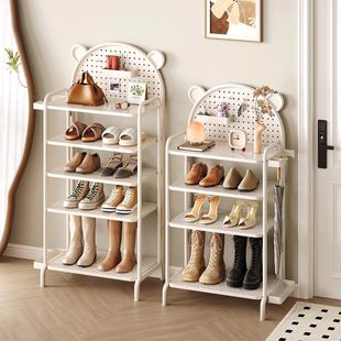 鞋架家用门口多层入户门儿童简易室内好看结实耐用不锈钢置物架子