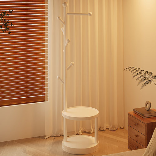 实木衣帽架客厅落地家用置物架室内多功能衣服架卧室床头挂衣架子