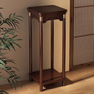 中式花架子客厅落地式实木花台新款室内花盆置物架阳台植物摆放架