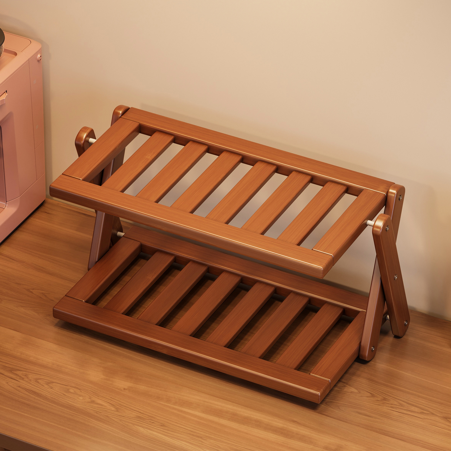 桌面杯架收纳置物架餐桌台面工位水杯咖啡杯茶具桌上小型整理杯架