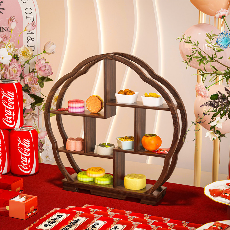 订婚摆件糕点摆台蛋糕装饰架甜品台氛围感婚庆婚礼结婚用品博古架