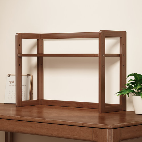 桌面置物架桌上书架家用学习书桌多层收纳办公室工位台面展示架子