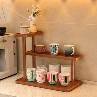 杯架桌面置物架客厅餐桌上水杯咖啡杯子架小型多层家用收纳架简易