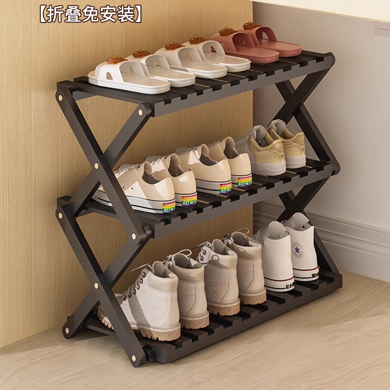 宿舍用折叠鞋架一拉就用免安装入户小窄门口多层小型简易2025爆款