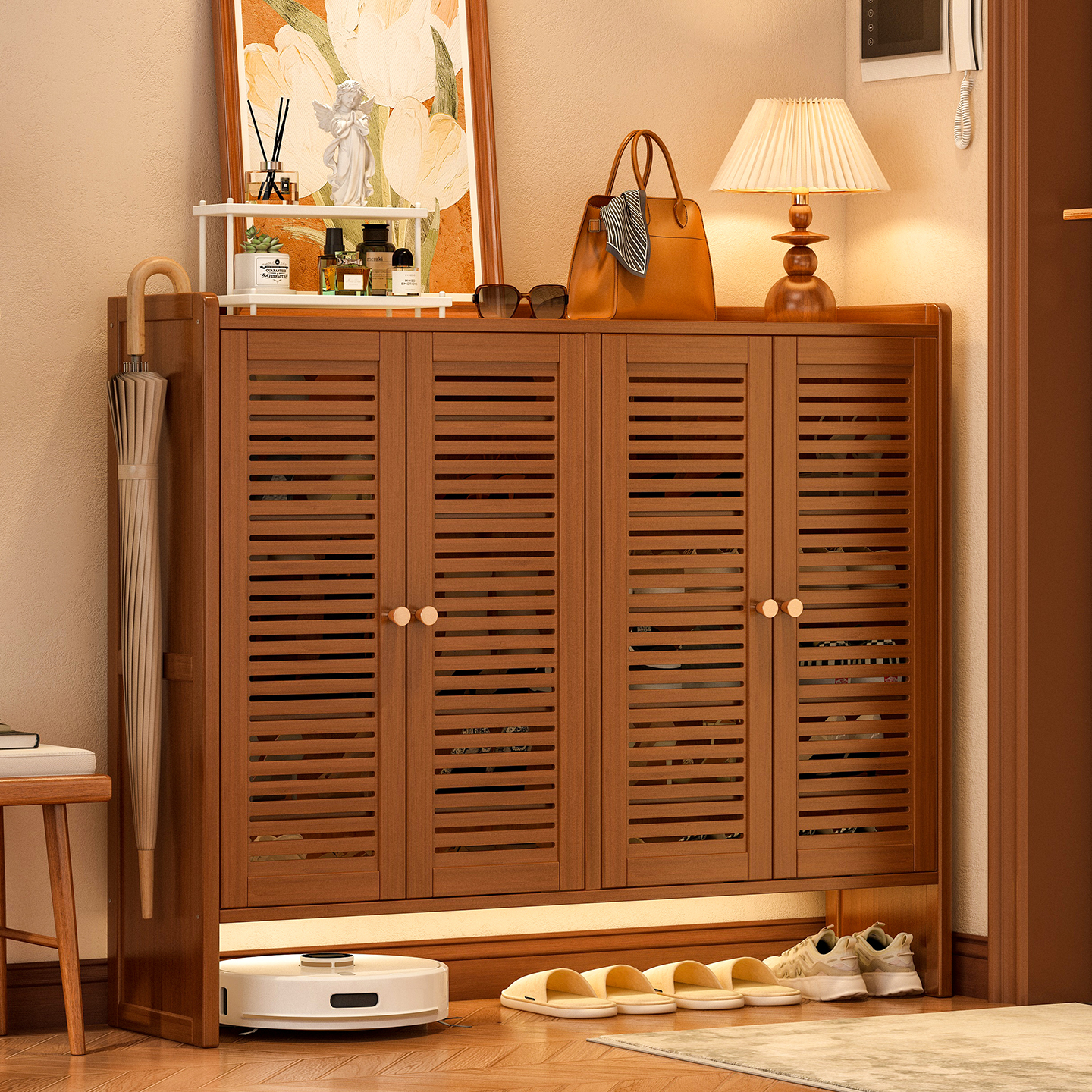 2025新款鞋柜多层家用门口收纳