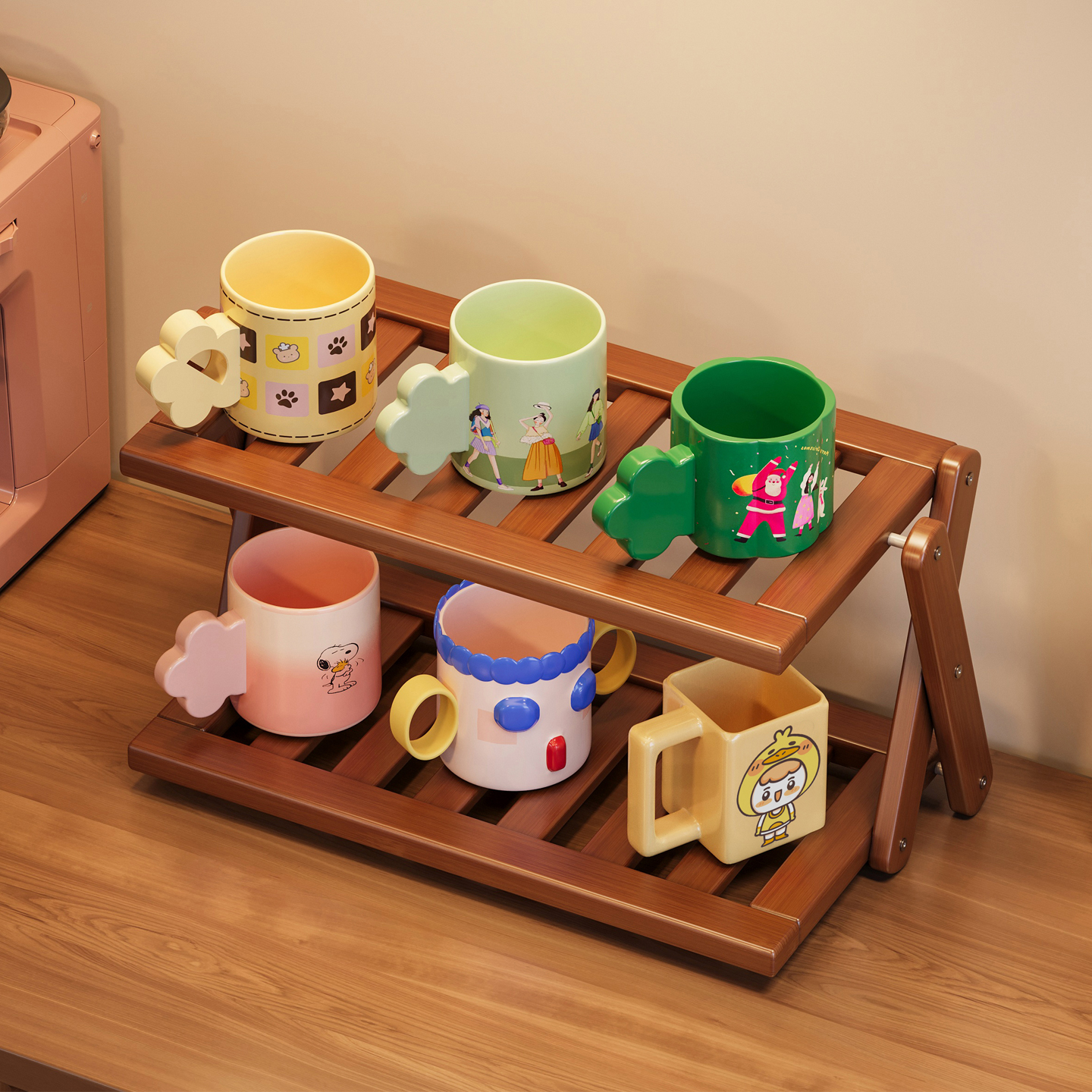 【新品秒杀】桌面杯子收纳置物架