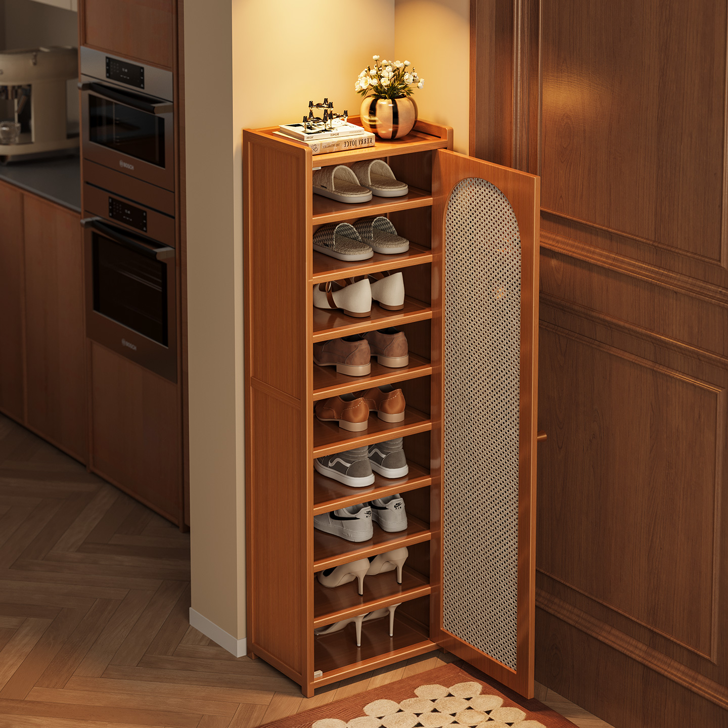 多层家用门口简易收纳防尘鞋柜