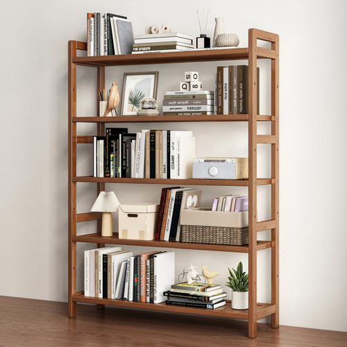 书架落地置物架一体靠墙学生书房客厅家用杂物收纳简易储物架子