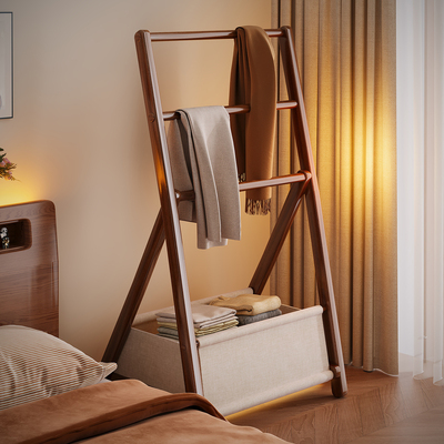 挂衣架卧室落地衣帽架2025新款房间临时家用床边床尾衣服收纳神器