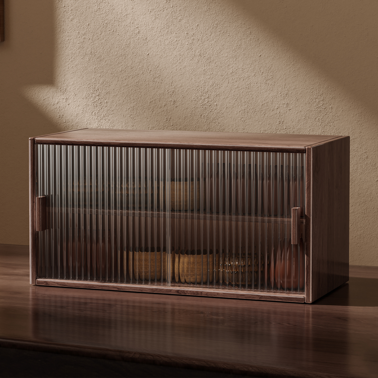 茶室台面博古架实木茶柜置物架茶具小茶壶茶杯收纳架子防尘陈列柜