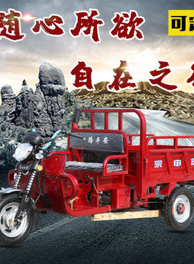 定制燃油三轮摩托车货运农用三轮车三蹦子全新整车跨境摩托车