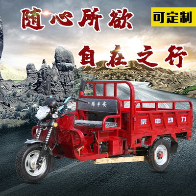 定制燃油三轮摩托车货运农用三轮车三蹦子全新整车跨境摩托车