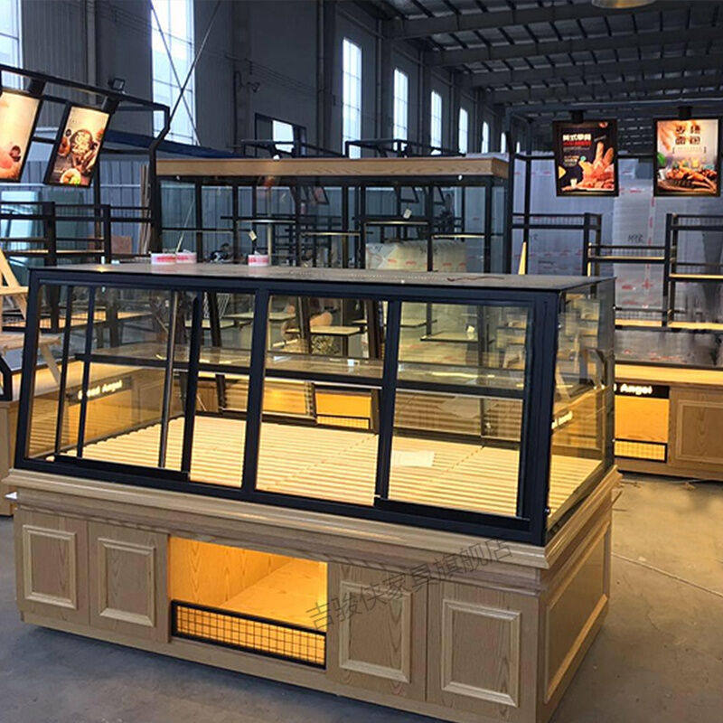 面包展示柜蛋糕模型面包架烘焙糕点店中岛柜多层货架商用边柜展柜