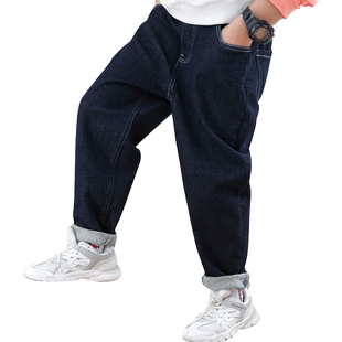 胖童牛仔裤春秋男童裤子加肥加大宽松胖孩弹力休闲裤中大童长裤潮
