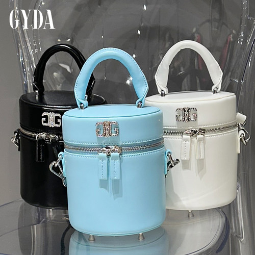 Gyda2025年春季金属LOGO两用水桶包女士包经典时尚0725119881