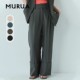 女0123207006 裤 MURUA秋季 职业通勤直筒工作服下摆宽边西装